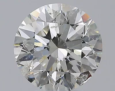 3.01ct H SI2 Excellent Cut Round Diamond