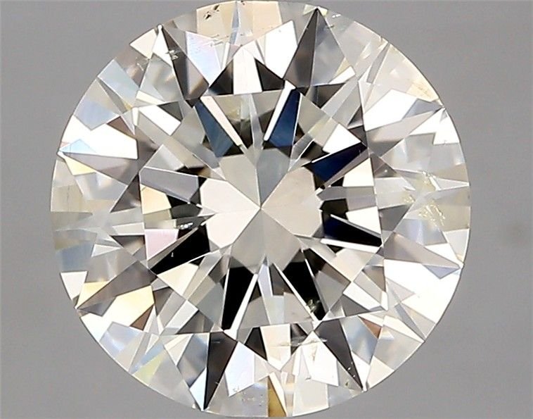 3.02ct K SI2 Rare Carat Ideal Cut Round Diamond
