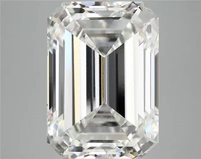 12.56ct F VVS2 Rare Carat Ideal Cut Emerald Lab Grown Diamond