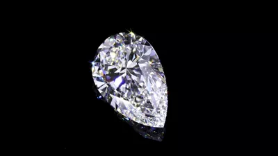 6.96ct D VVS2 Rare Carat Ideal Cut Pear Diamond