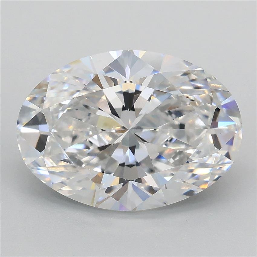 3.09ct D VVS2 Rare Carat Ideal Cut Oval Lab Grown Diamond