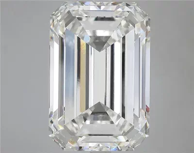 16.58ct F VVS2 Excellent Cut Emerald Lab Grown Diamond