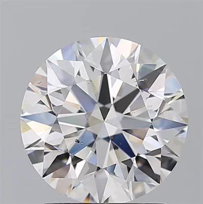 2.04ct E SI1 Rare Carat Ideal Cut Round Diamond