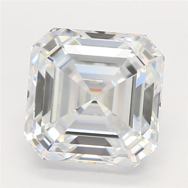 3.03ct F VVS1 Rare Carat Ideal Cut Asscher Lab Grown Diamond