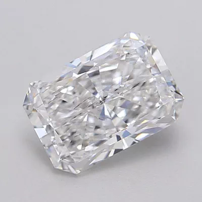 2.01ct E SI1 Rare Carat Ideal Cut Radiant Lab Grown Diamond