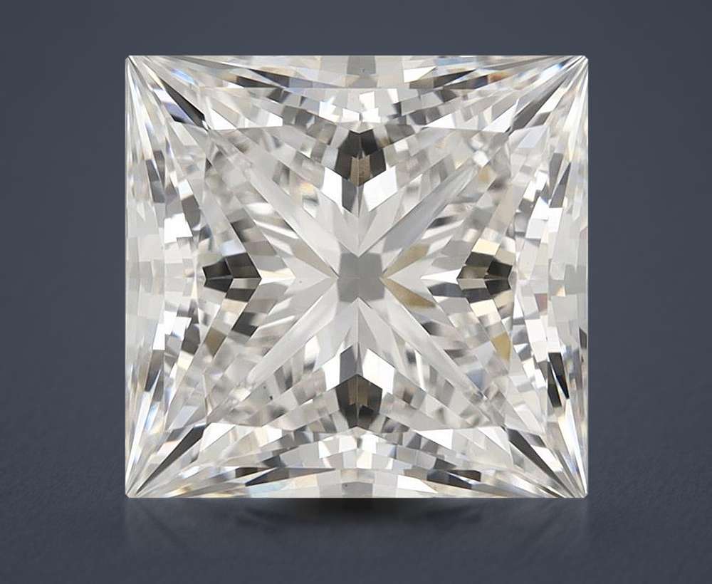 6.13ct G VS1 Rare Carat Ideal Cut Princess Lab Grown Diamond