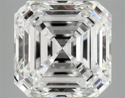 5.10ct F VS1 Excellent Cut Asscher Lab Grown Diamond