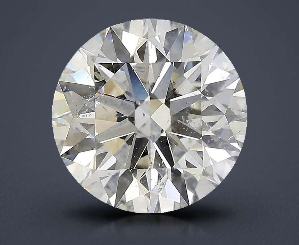 4.50ct K SI2 Rare Carat Ideal Cut Round Diamond