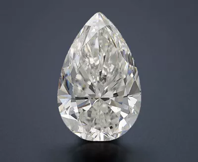 9.01ct G SI2 Rare Carat Ideal Cut Pear Diamond