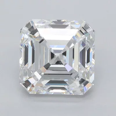 2.04ct D VVS1 Rare Carat Ideal Cut Asscher Lab Grown Diamond