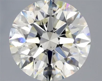 3.02ct K SI1 Rare Carat Ideal Cut Round Diamond
