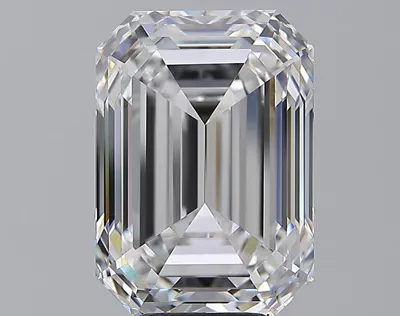 7.42ct D FL Rare Carat Ideal Cut Emerald Diamond