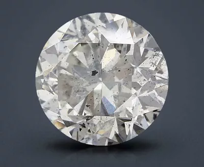 3.02ct F SI2 Good Cut Round Diamond