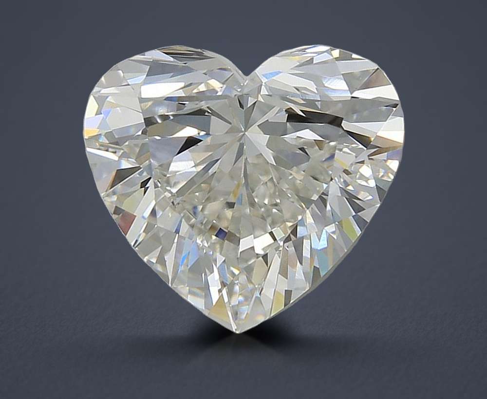 5.02ct H VVS2 Rare Carat Ideal Cut Heart Lab Grown Diamond