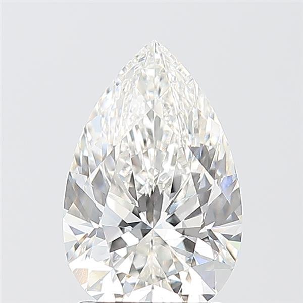 2.03ct F VVS2 Rare Carat Ideal Cut Pear Lab Grown Diamond