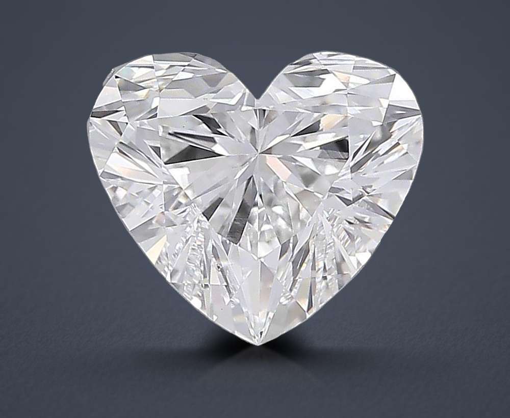 7.07ct E SI1 Rare Carat Ideal Cut Heart Lab Grown Diamond
