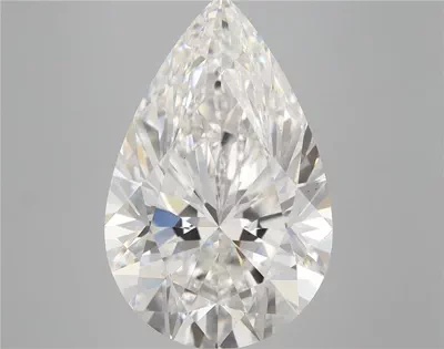 5.57ct F VS2 Rare Carat Ideal Cut Pear Lab Grown Diamond