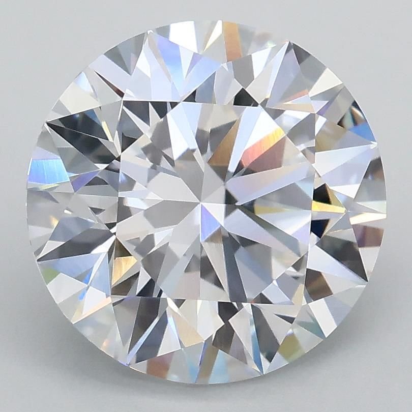 3.09ct D VVS2 Rare Carat Ideal Cut Round Lab Grown Diamond