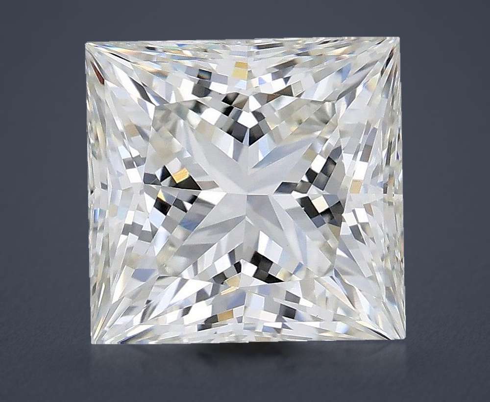 2.17ct H VVS2 Rare Carat Ideal Cut Princess Lab Grown Diamond