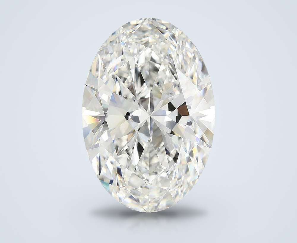 12.26ct F VVS2 Rare Carat Ideal Cut Oval Lab Grown Diamond