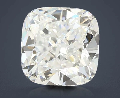 3.74ct F VVS2 Rare Carat Ideal Cut Cushion Lab Grown Diamond