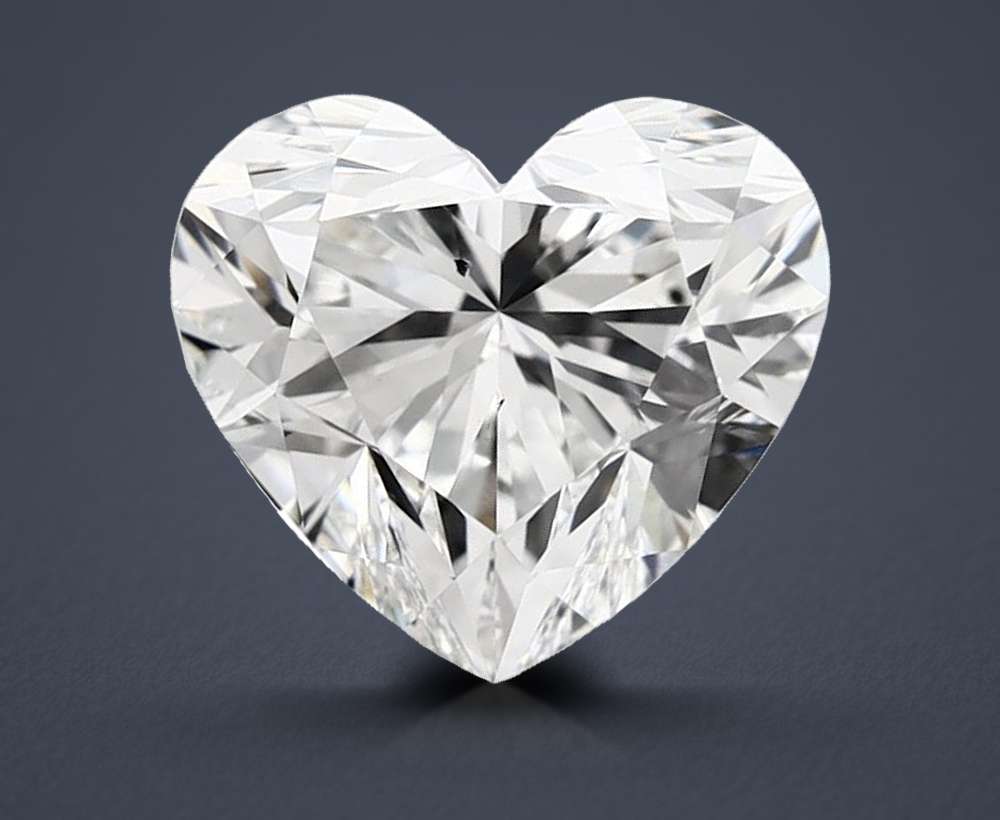 1.33ct E VS2 Rare Carat Ideal Cut Heart Lab Grown Diamond