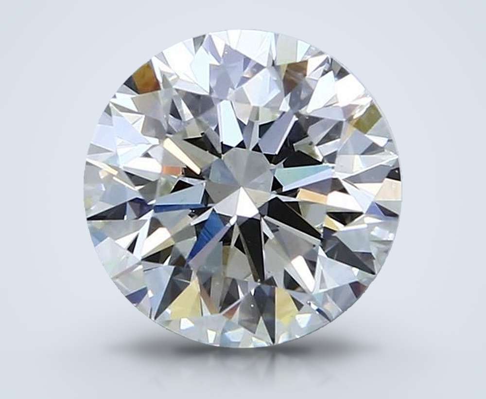 3.04ct I SI1 Rare Carat Ideal Cut Round Diamond