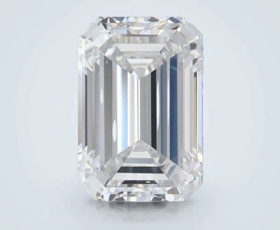 6.10ct E VVS2 Rare Carat Ideal Cut Emerald Lab Grown Diamond