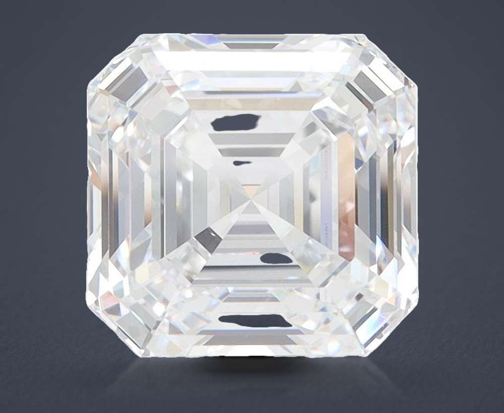 4.08ct D VVS2 Rare Carat Ideal Cut Asscher Lab Grown Diamond