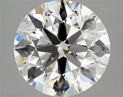 4.01ct F SI2 Rare Carat Ideal Cut Round Diamond