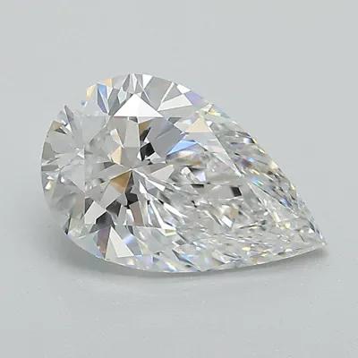 1.59ct D VVS2 Rare Carat Ideal Cut Pear Lab Grown Diamond