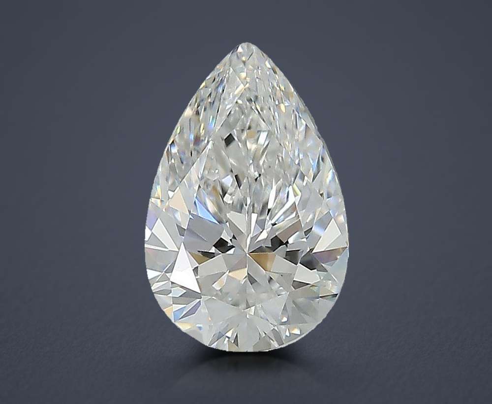 1.59ct D VVS2 Rare Carat Ideal Cut Pear Lab Grown Diamond