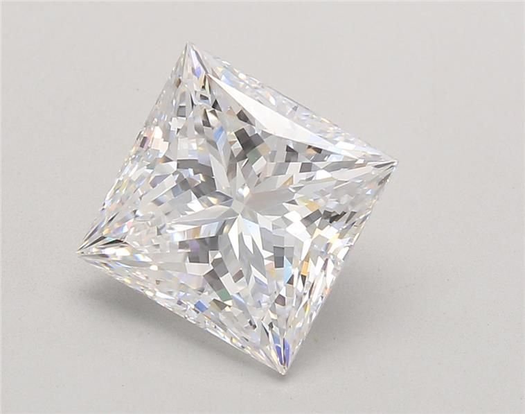 4.09ct D VVS2 Rare Carat Ideal Cut Princess Lab Grown Diamond
