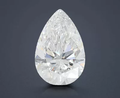 1.58ct D VS2 Rare Carat Ideal Cut Pear Lab Grown Diamond
