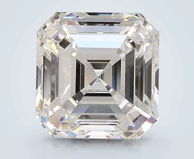 3.53ct F VS2 Rare Carat Ideal Cut Asscher Diamond