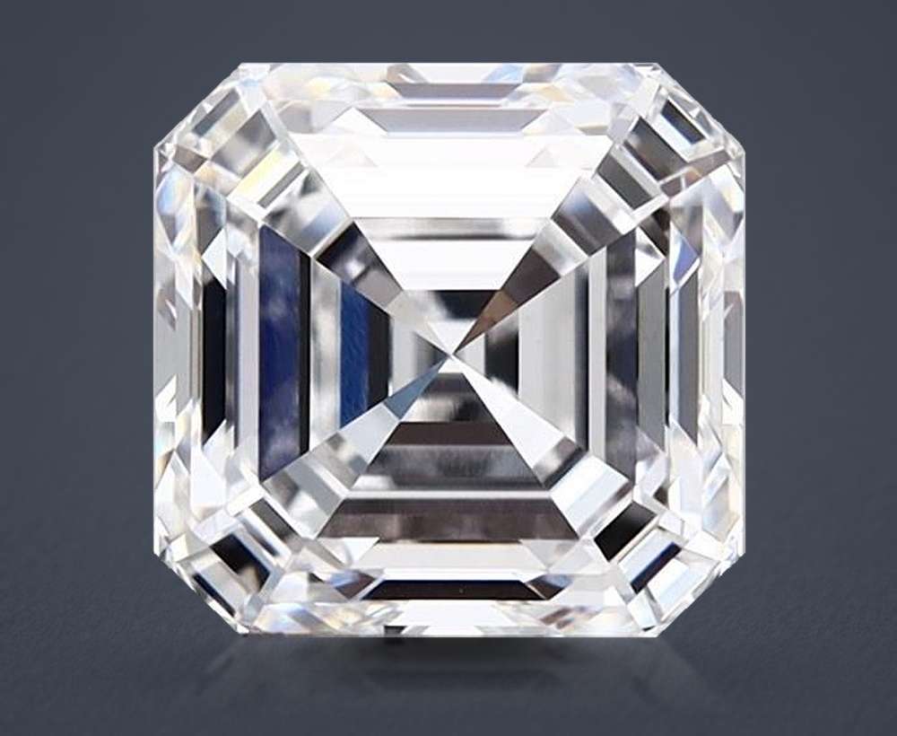 2.60ct D VS1 Rare Carat Ideal Cut Asscher Lab Grown Diamond