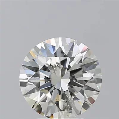 3.01ct I SI2 Rare Carat Ideal Cut Round Diamond