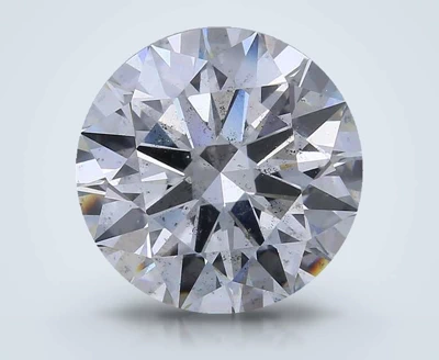 3.15ct H SI1 Rare Carat Ideal Cut Round Lab Grown Diamond