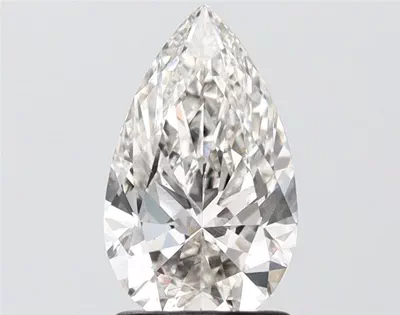 1.64ct H VS2 Rare Carat Ideal Cut Pear Lab Grown Diamond