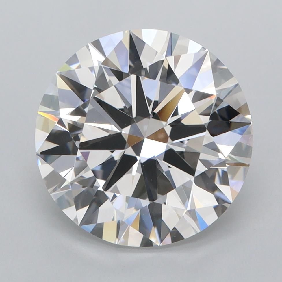 3.83ct D FL Rare Carat Ideal Cut Round Lab Grown Diamond
