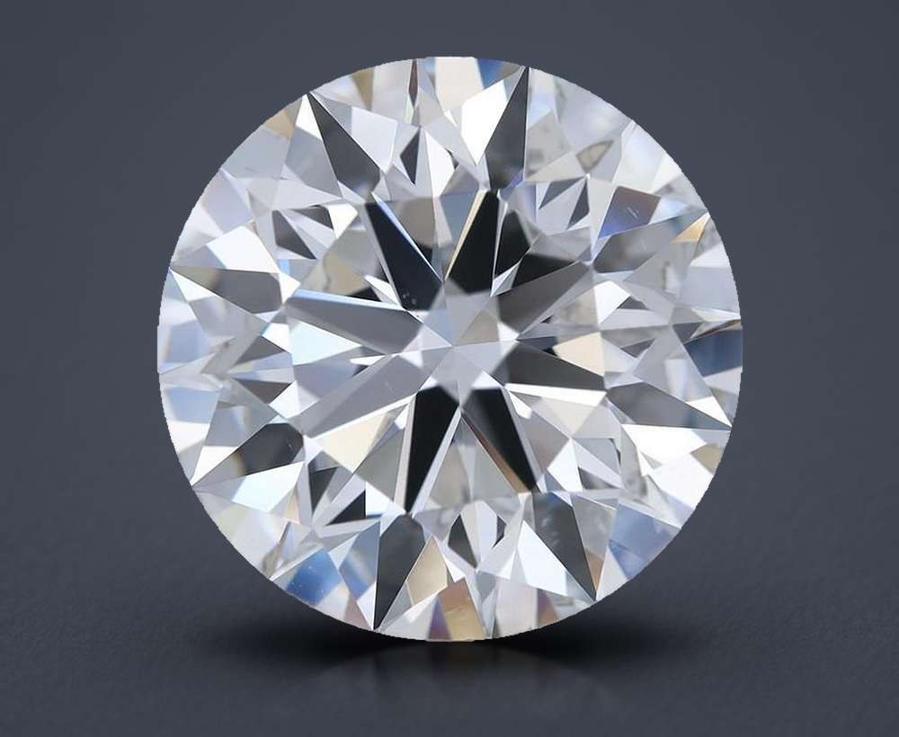 5.04ct D SI1 Rare Carat Ideal Cut Round Diamond