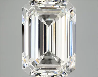 13.67ct F VVS2 Rare Carat Ideal Cut Emerald Lab Grown Diamond