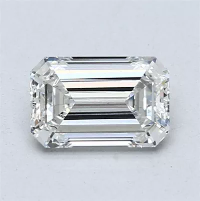 1.01ct F VS2 Rare Carat Ideal Cut Emerald Lab Grown Diamond