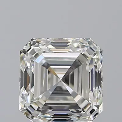2.50ct J IF Rare Carat Ideal Cut Asscher Diamond