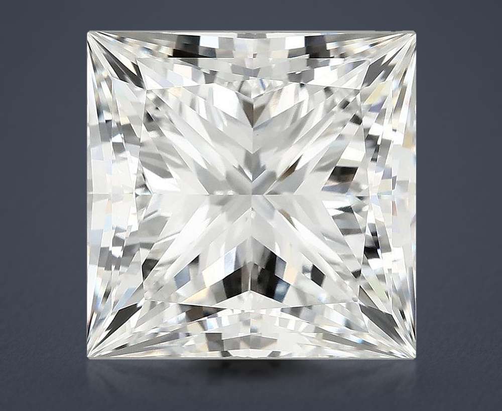 10.22ct F VVS2 Rare Carat Ideal Cut Princess Lab Grown Diamond