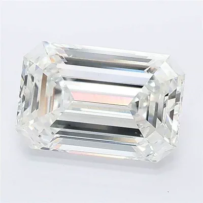3.07ct F VS1 Excellent Cut Emerald Lab Grown Diamond