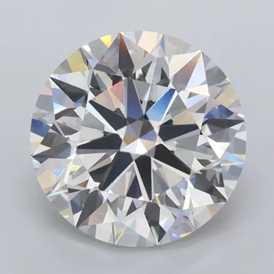 3.49ct E VVS2 Rare Carat Ideal Cut Round Lab Grown Diamond