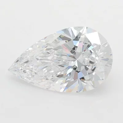 1.08ct D VVS1 Rare Carat Ideal Cut Pear Lab Grown Diamond