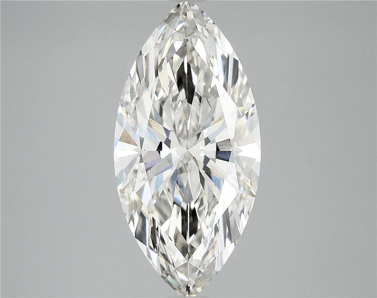 3.02ct H VS2 Rare Carat Ideal Cut Marquise Lab Grown Diamond