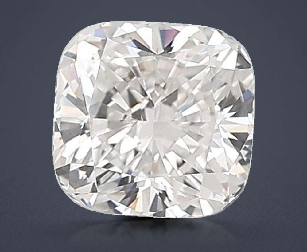 1.74ct F VVS2 Rare Carat Ideal Cut Cushion Lab Grown Diamond